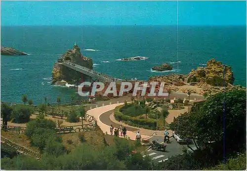 Moderne Karte Biarritz (Pyr Atl) Le Rocher de la Vierge