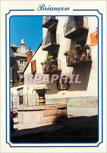 Cartes postales moderne Briancon (Alt 1326 m) Hautes Alpes La Plus Haute Ville d'Europe La Fontaine Persens