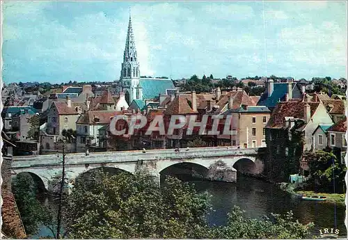 Moderne Karte Argenton sur Creuse (Indre) Vallee de la Creuse Le Vieux Pont