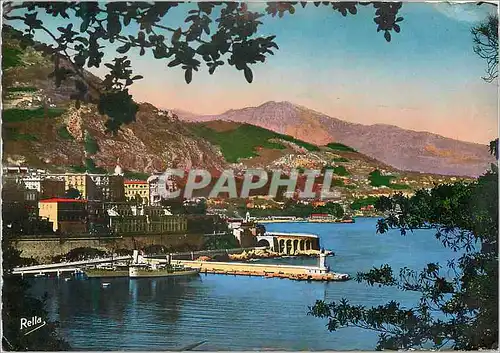 Cartes postales moderne Monte Carlo La Cote d'Azur vu du Port de Monaco Bateau