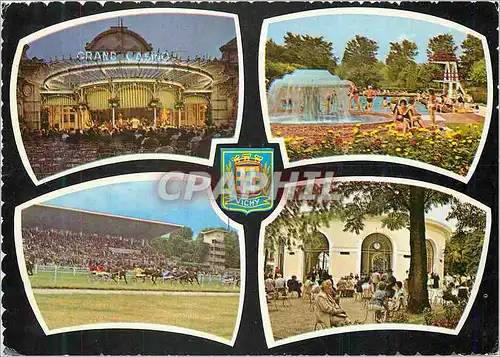Cartes postales moderne Vichy Le Grand Casino L'Hippodrome La Piscine La Source de l'Hopital Hippisme