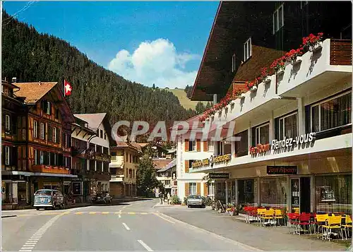 Cartes postales moderne Zweisimmen Dorfpartie