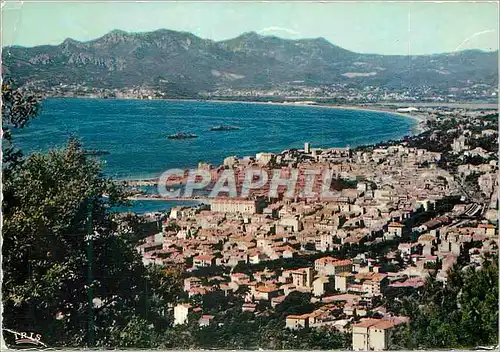 Moderne Karte Cannes Feflets de la Cote d'Azur Vue Generale