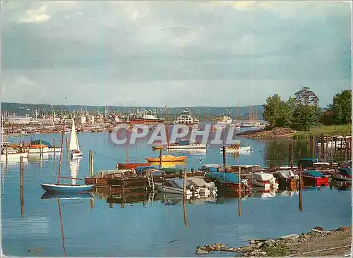 Cartes postales moderne Olso Part fra Frognerkilen med Restaurent Kongen