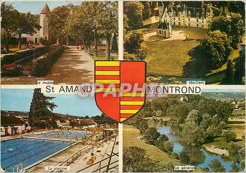 Cartes postales moderne Saint Amand Montrond (Cher) Le Musee La Piscine Meillant Vue Generale