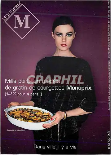Cartes postales moderne Monoprix Milla Porte un modele de Grantin de Courgettes Dans la Ville il y a Vie