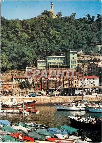 Moderne Karte San Sebastian Le Port Bateaux de peche