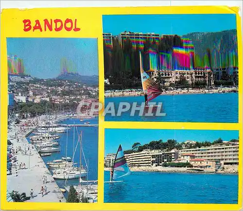Cartes postales moderne Bandol Bateaux Planche a voile