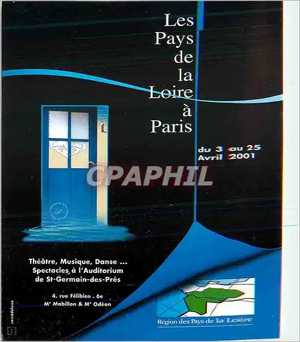 Cartes postales moderne Theatre Musique Danse Spectacles a L'Auditorium de St Germain des Pres Les Pays de la Loire a Pa