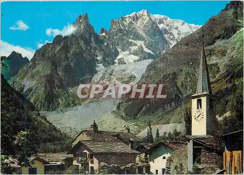 Cartes postales moderne Vallee d'Aosta Le Mont Blanc et l'Aiguille Noire vues de Entreves
