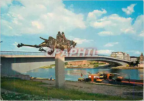 Cartes postales moderne Namur Le Pont des Ardennes Bateau