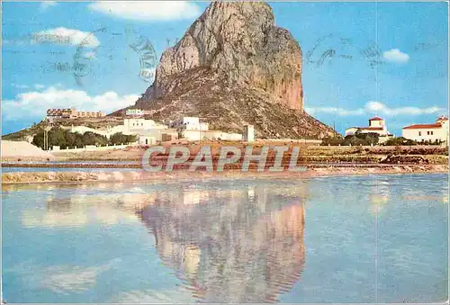 Moderne Karte Calpe (Alicante) Le Penon de Ifach