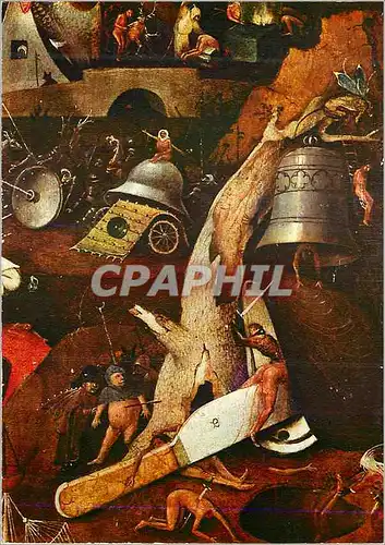 Cartes postales moderne Brugge Groeningemuseum Hieronymus Bosch (1450 1516) Le Jugement dernier Detail