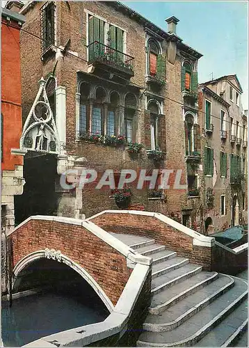 Moderne Karte Venezia Pont et ruelle du Paradies