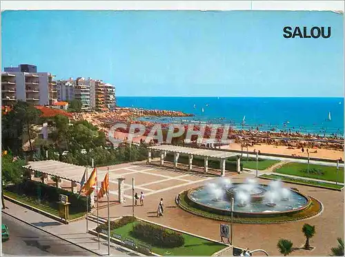 Cartes postales moderne Salou Costa Brava Paseo y Fuente Luminosa