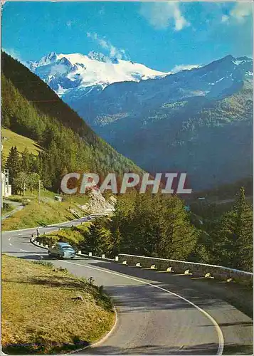 Cartes postales moderne Route de la Forclaz sur Martigny avec les Aig du Tour