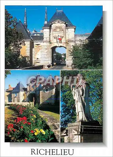 Cartes postales moderne Richelieu La Ville Fondee par le Cardinal de Richelieu est un Modele d'Urbanisme du 17me Siecle