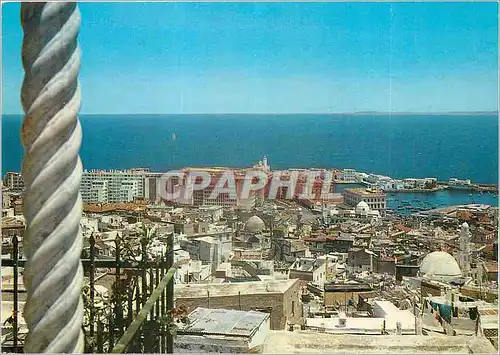 Cartes postales moderne Alger La Blanche Vue d'ensemble de la Casbah
