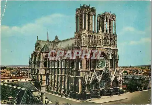 Cartes postales moderne Reims (Marne) La Cathedrale (XIIIe S) Vue d'ensemble