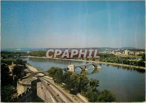 Cartes postales moderne Avignon Le Rhone Le Pont St Benezet et La Tour aux Chiens