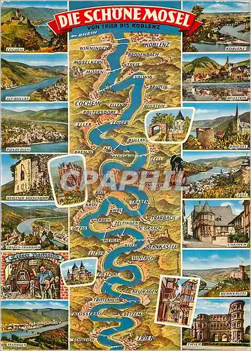Cartes postales moderne Die Schone Mosel von Koblenz bis Trier