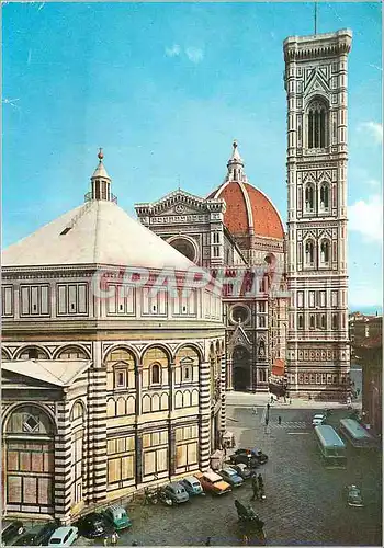 Cartes postales moderne Florence Baptistere Cathedrale et Clocher de Giotto