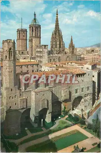 Moderne Karte Barcelona Place Roman Berenguer le Grand