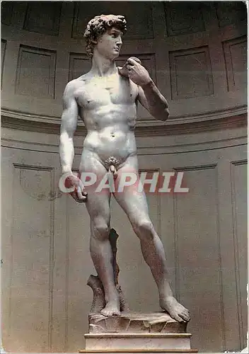 Cartes postales moderne Firenze David de Michelangelo