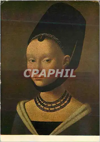 Moderne Karte Musee de Berlin (Ecole des Anciens Pays Bas) Petrus Christus (1472) Portrait de Jeune Fille