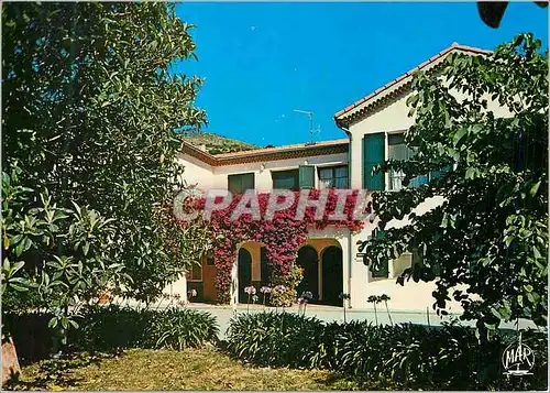 Moderne Karte Roquebrune Cap Martin Vacances PTT Cote d'Azur La Reception
