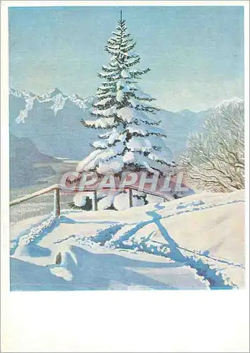 Cartes postales moderne Reve d'Hiver Peint avec la Bouche A E Stegmann