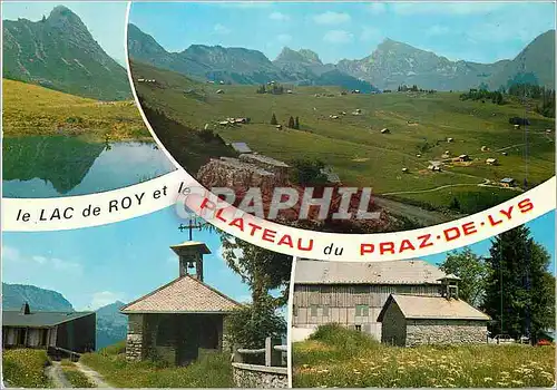 Moderne Karte Le Plateau du Praz des Lys (Haute Savoie) Altitude 1500 Metres