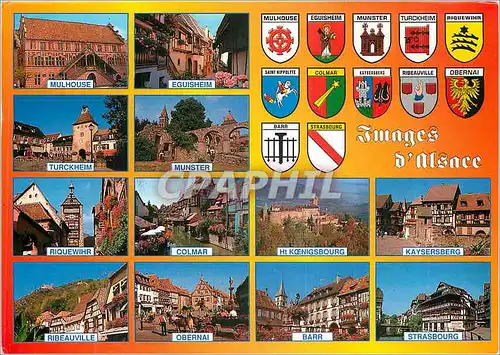 Cartes postales moderne Promenade a Travers le Bas Rhin et le Haut Rhin Images d'Alsace