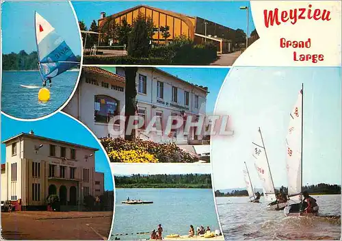 Cartes postales moderne Meyzieu (Rhone) et le Grand Large Bateau