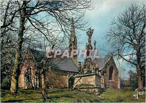 Cartes postales moderne Chapelle et Calvaire en Cornouaille (Saint Venec) la Bretagne en Couleurs