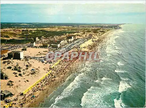 Moderne Karte Stella Plage (Pas de Calais) la Cote d'Opale vue Generale de la Plage