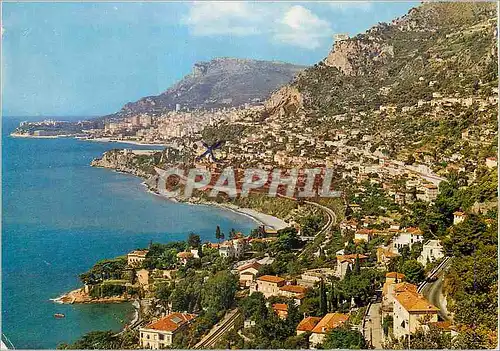 Cartes postales moderne Roquebrune Cap Martin (A M) les Sites Merveilleux de la Cote d'Azur les Quartiers de Massolin et
