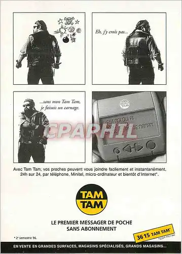 Moderne Karte Tam Tam le Premier Messager de Poche sans Abonnement