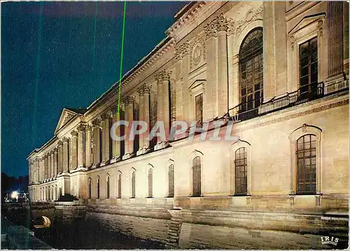 Moderne Karte Paris le Louvre Colonnade de Perrault