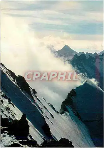 Moderne Karte Les Ecrins Hautes Alpes Isere le Cratere du Dome de Neige Cordier (3613m)