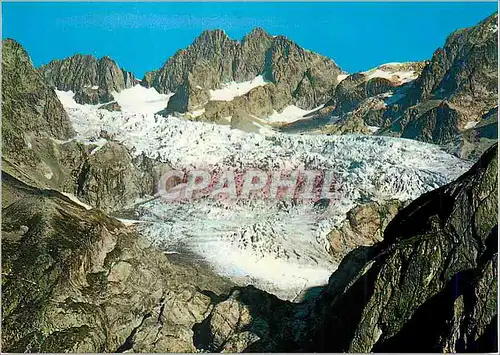 Cartes postales moderne Masif de l'Oisans Pic de Neige Cordier (3613m) et le Glacier Blanc