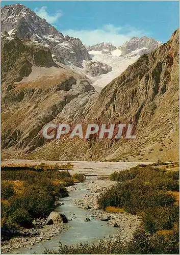 Cartes postales moderne Masif de l'Oisans le Pre de Mme Carle (1875m) le Glacier Blancet Neiges Cordier (3613m)