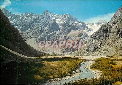 Cartes postales moderne Masif de l'Oisans le Glacier Noir et le Glacier Blanc vus de Cezanne