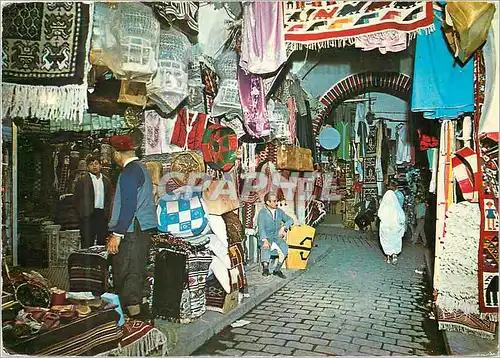 Cartes postales moderne Tunis Cloth Souk (Market)