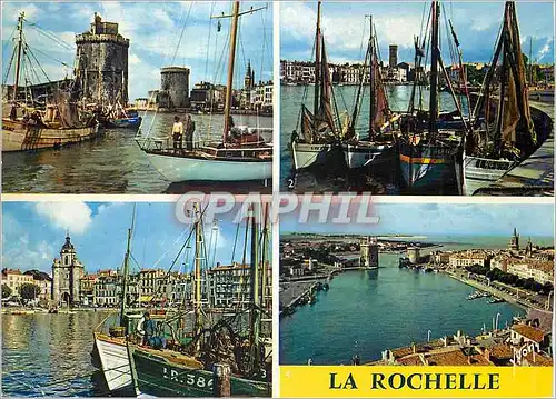 Cartes postales moderne La Rochelle (Char Mar) Couleurs et Lumiere de France l'Entree du Vieux Port Bateaux de peche