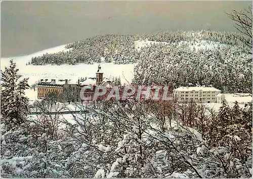 Cartes postales moderne Trappe Notre Dame des Neiges l'Abbaye sous son Blanc Manteau de Neige (Alt 1100m)