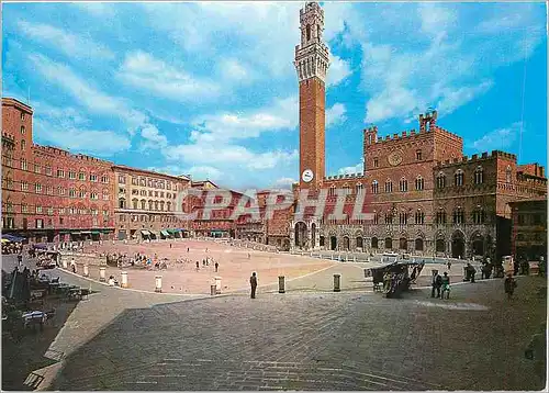 Moderne Karte Siena la Place du Campo