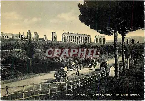 Moderne Karte Roma Aqueduc de Claude sur la Via Appia Nuova (animee)