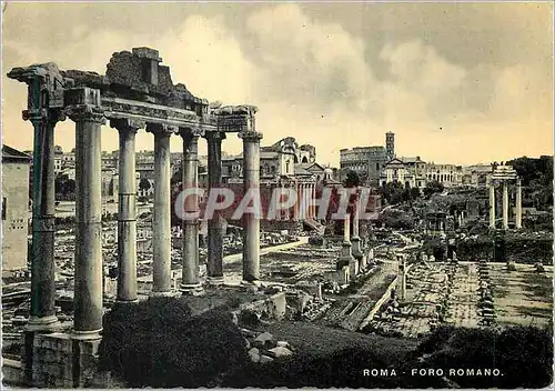 Cartes postales moderne Roma Forum Romain Restes du Temple de Saturno