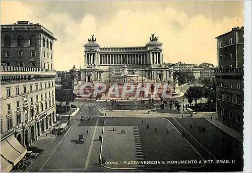 Moderne Karte Roma Place Venezia et Monument a Victor Emmanuel II